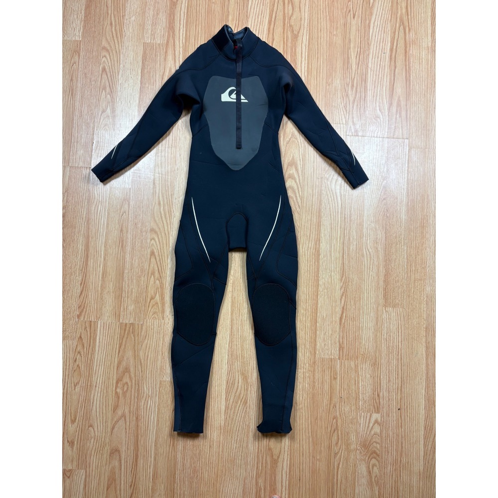 Quiksilver Syncro Wetsuit Full Body Hyperstretch II Black Grey Youth Size 12 150